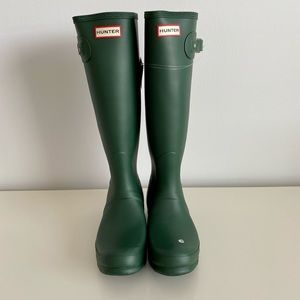 NWT HUNTER Original Tall Boots - Hunter Green - Size 9